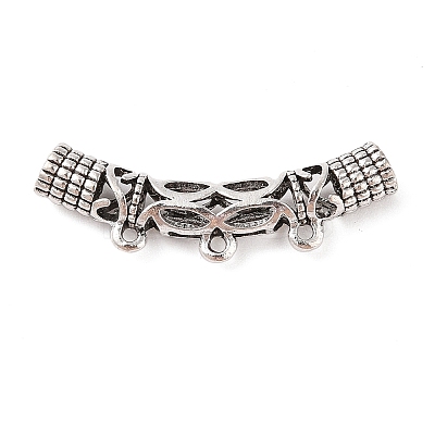 Tibetan Style Alloy Tube Beads FIND-C060-032A-AS-1