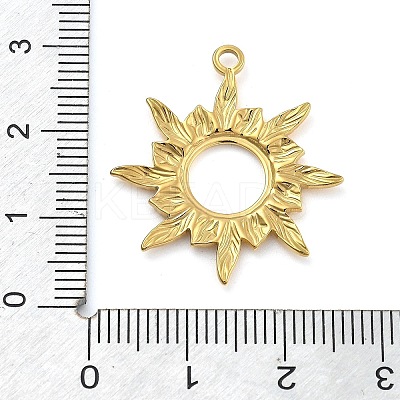 Ion Plating(IP) 304 Stainless Steel Pendants STAS-P379-03J-G-1