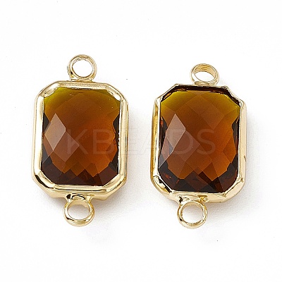 Transparent K9 Glass Connector Charms GLAA-A005-02LG-1