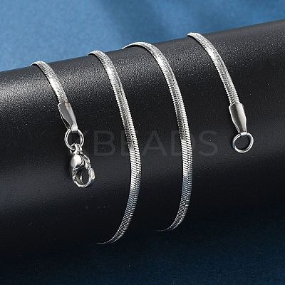 Tarnish Resistant 304 Stainless Steel Snake Chains Necklaces NJEW-O058-25P-1