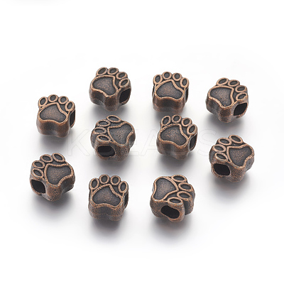 Tibetan Style European Beads MPDL-6160-R-NR-1