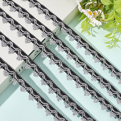24Yards Filigree Polyester Lace Trim OCOR-GF0005-28A-1