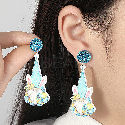 Easter Acrylic Dangle Stud Earrings FS-WG96A64-04-1