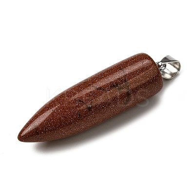 Synthetic Goldstone Pointed Pendants G-F820-12E-1