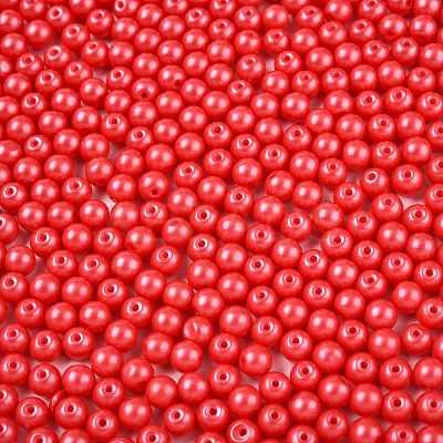 Opaque Baking Paint Glass Beads DGLA-T004-02K-1