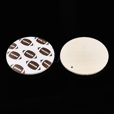 Printing Wood Pendants WOOD-N016-52C-1