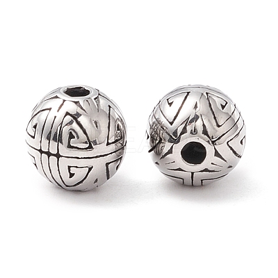 304 Stainless Steel Beads STAS-M298-26AS-1