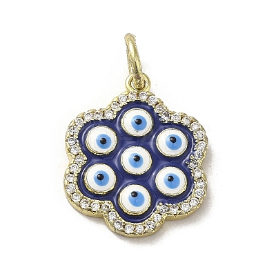 Brass Enamel Pendants KK-E092-20C-01-1