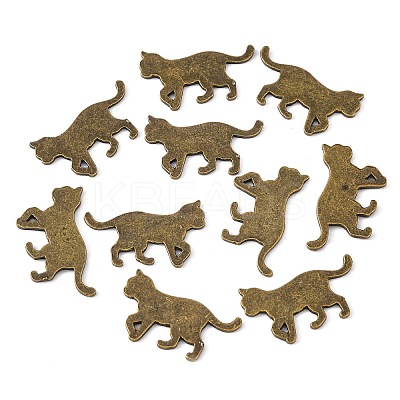 Alloy Kitten Cabochons LS-PALLOY-WH0072-73D-AB-1