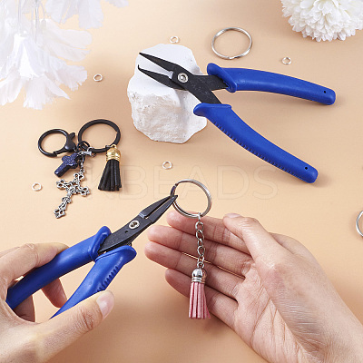 1Set Carbon Steel Jewelry Pliers PT-TA0001-03-1