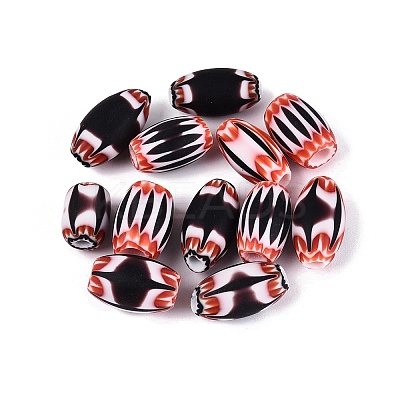 Handmade Millefiori Glass Barrel Beads LA-N002-09A-1