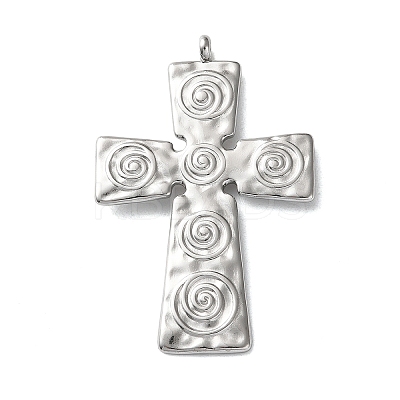 304 Stainless Steel Pendants STAS-R164-02P-1