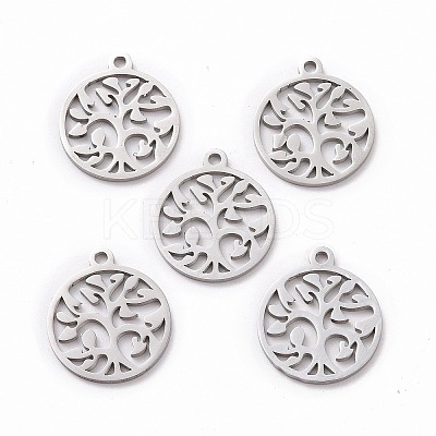 Non-Tarnish 201 Stainless Steel Pendants STAS-S105-JN890-1