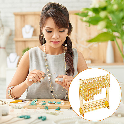 Acrylic Earring Display Stands EDIS-WH0021-58A-1