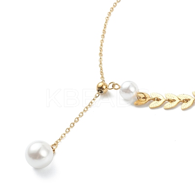 304 Stainless Steel Pendant Necklaces NJEW-K118-30G-1