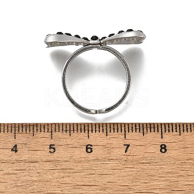 304 Stainless Steel Open Cuff Rings for Women RJEW-F178-01P-01-1