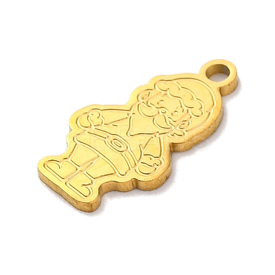 Christmas Theme 201 Stainless Steel Pendants STAS-Q015-13G-01-1