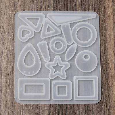 Rhombus Triangle Star DIY Pendant Silicone Molds DIY-G109-01A-1