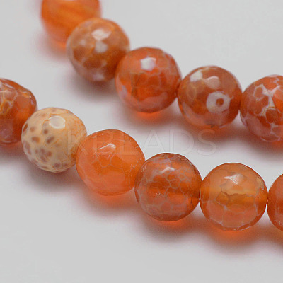 Natural Fire Crackle Agate Bead Strands G-K166-07F-8mm-10-1