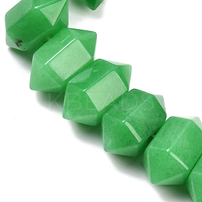 Dyed Natural Malaysia Jade Double Terminated Point Beads Strands G-T142-96-1
