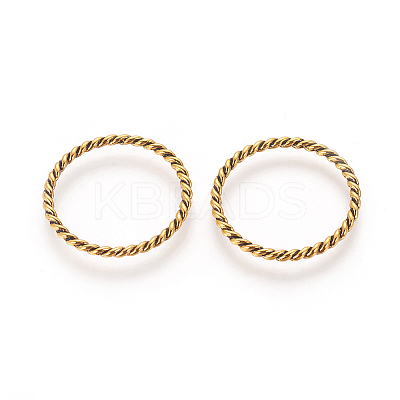 Tibetan Style Linking Rings LS-TIBEB-EA8631Y-AG-LF-1