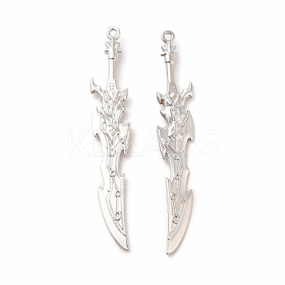 Rack Plating Alloy Big Pendants PALLOY-E025-30P-1