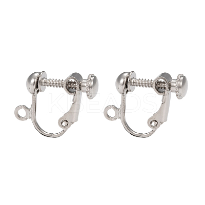 Brass Screw Clip Earring Converter EC143-NF-1