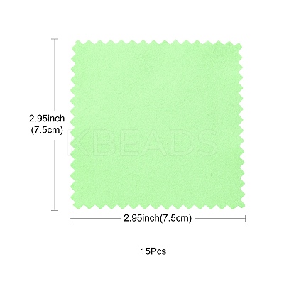 15Pcs Silver Polishing Cloth TOOL-FS0001-05-1