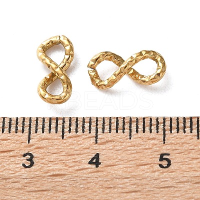 304 Stainless Steel Textured Infinity Linking Rings STAS-R164-03G-02-1