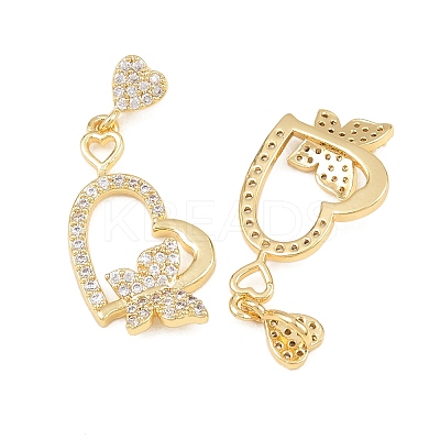 Brass Micro Pave Cubic Zirconia Pendants KK-I475-05G-06-1