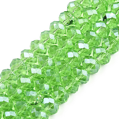 Electroplate Glass Beads Strands EGLA-A034-T10mm-A15-1
