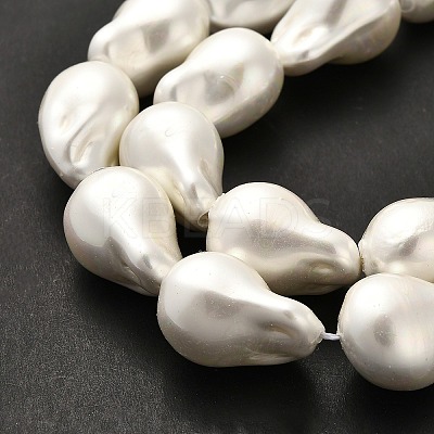 Electroplate Porcelain Beads Strands BSHE-C009-04A-1