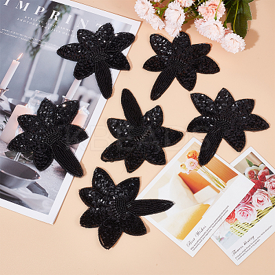 Flower Gauze Embroidery Ornaments Accessories DIY-WH0308-310F-1