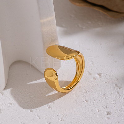 304 Stainless Steel Cuff Open Rings for Women LS-YO3439-1