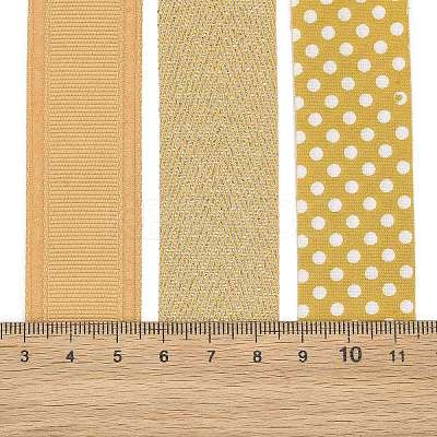 9 Yards 3 Styles Polyester Ribbon SRIB-A014-H02-1