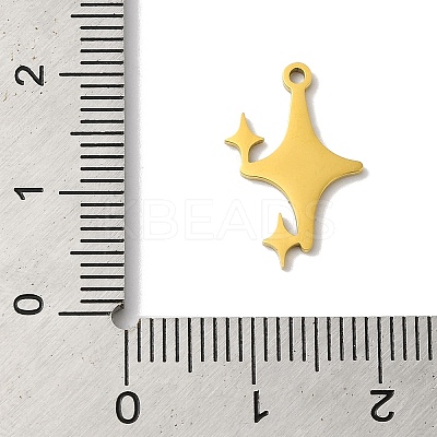 5Pcs 201 Stainless Steel Pendants LS-STAS-Z068-04G-1