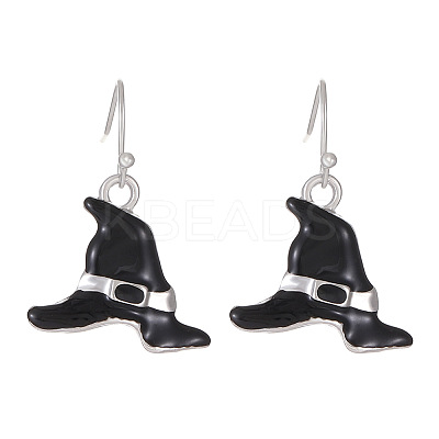 Halloween Alloy Enamel Dangle Earrings FS-WG03594-06-1