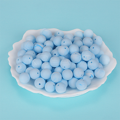 Round Silicone Focal Beads LS-SI-JX0046A-62-1