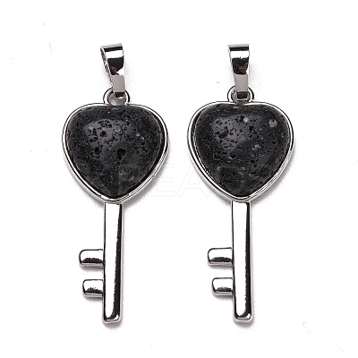 Natural & Synthetic Gemstone Pendants G-I321-06P-1