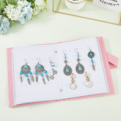 Portable PU Leather Earring Display Book EDIS-CL0001-02C-1