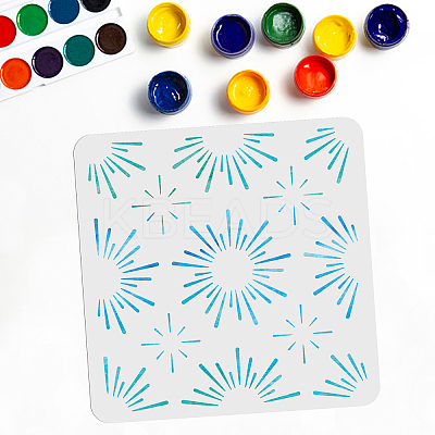 PET Hollow Out Drawing Painting Stencils DIY-WH0402-029-1