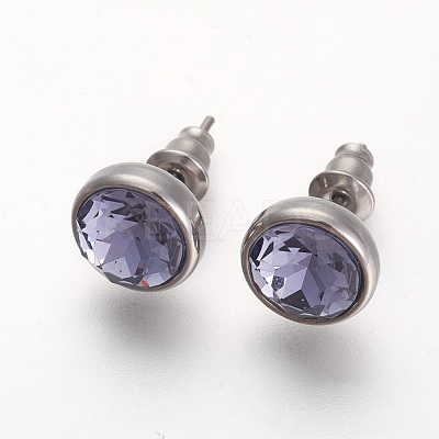 304 Stainless Steel Stud Earrings EJEW-F182-A01-1