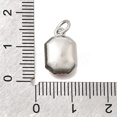 Brass Glass Pendants KK-N289-14P-02-1