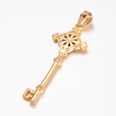304 Stainless Steel Big Pendants STAS-D441-11G-1