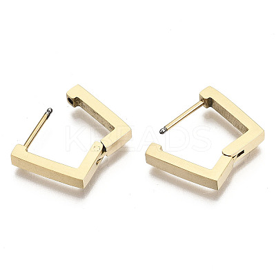 304 Stainless Steel Huggie Hoop Earrings LS-X-STAS-R115-25G-1