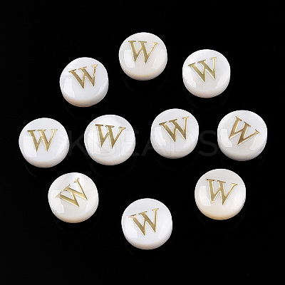Natural Freshwater Shell Beads SHEL-N036-01W-1