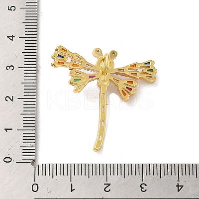 Brass Micro Pave Clear Cubic Zirconia Pendants FIND-Z041-15B-1