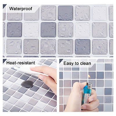 PET Self-Adhesive Mark Crystal Pattern Paper DIY-WH0223-11B-1