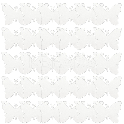 30Pcs Transparent Acrylic Pendants OACR-SC0002-30B-1