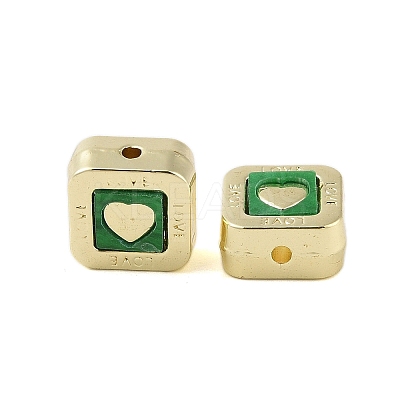 Rack Plating Alloy with Acrylic Beads FIND-B037-01G-02-1